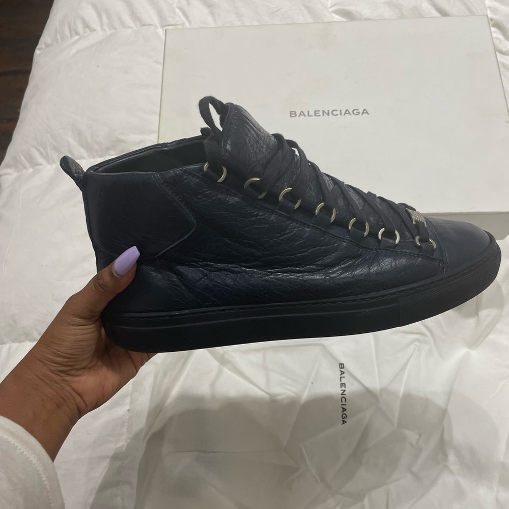 Balenciaga blue arena high tops men